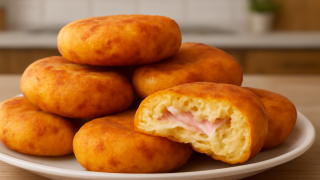 Уникални картофени бомбички с шунка и сирене – лесна рецепта за вкусна закуска