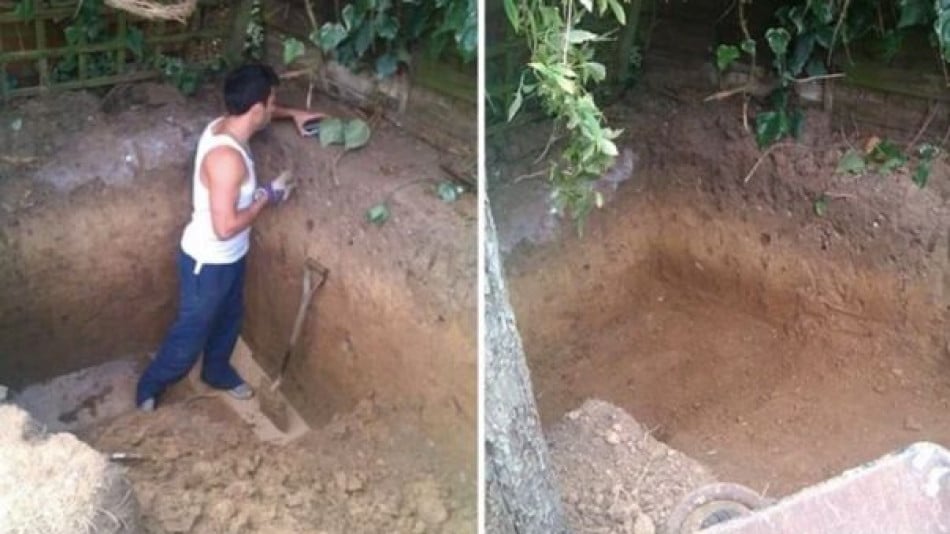Мъж изкопа яма в двора си и направи нещо, за което всички му завиждат СНИМКИ