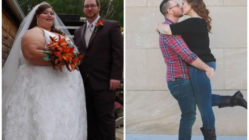 Влюбени свалиха 150 кг. след сватбата, шокиращи СНИМКИ преди и след